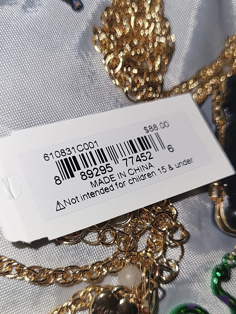 Betsey Johnson Gold-Tone 'Poison' Locket Pendant Necklace with Green Snake HL - Picture 3 of 5